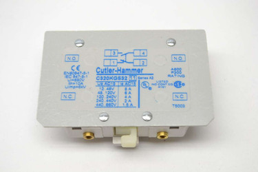 Cutler Hammer-Eaton C320KGS32 1 N/O 1 N/C Auxiliary