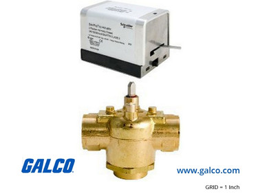 Schneider Electric (Erie) VT3223G13A020 24V 1/2"NPT 3-WAY VALVE