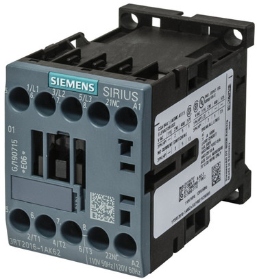 Siemens Industrial Controls 3RT2016-1AB02 Size00 9Amp 24VAC Contactor