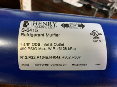 Henry Technologies S-6415 1 5/8" Discharge Line Muffler