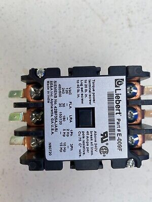 Liebert E-009FS 24V 30/40A 3P Contactor