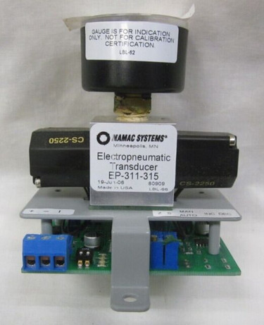 MAMAC Systems EP-311-315 3/15# EP Xducr W/ Man Override