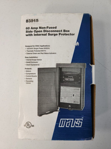 Mars Parts 83915 60A NON-FUSED 240V DISCONNECT