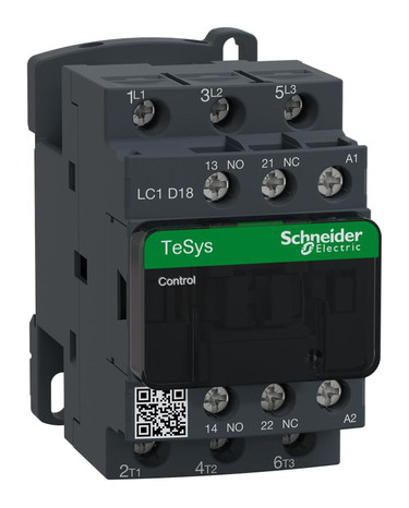 Schneider Electric (Square D) LC1D18F7 110V 18A 3P NON-REV Contactor
