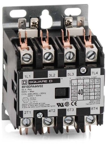 Schneider Electric (Square D) 8910DPA44V02 120V 40AMP 4POLE Contactor