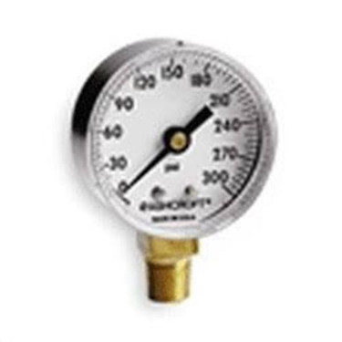 Ashcroft 1001008AL02L-0/60 4"LIQ.FILLED GAGE 0/60#,1/4"LO