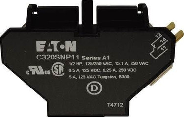 Cutler Hammer-Eaton C320SNP11 1N/O & 1N/C Auxiliary Contact