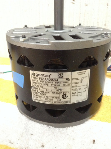 Advanced Distributor Products 76700672 1/3HP 120V 1075RPM 48Y MOTOR Advanced Distributor Products 76700672 1/3HP 120V 1075RPM 48Y MOTOR
