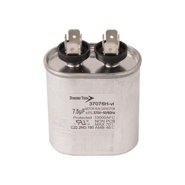 DiversiTech 37075H 7.5mfd 370v Oval Run Capacitor