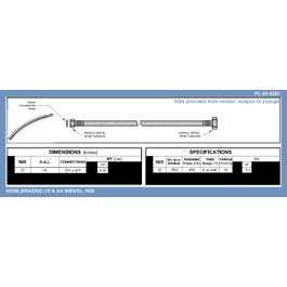 Enviro-tec PC-00-0283 BRAID FLEX HOSE 1/2"x3/4" 18"L