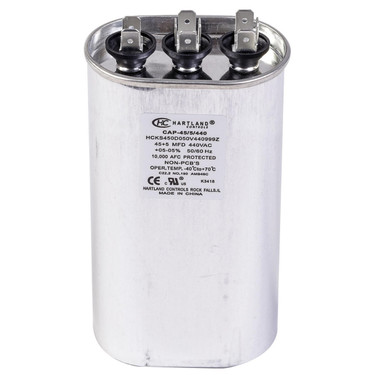 Hartland Controls CAP-45/5/440 45/5MFD 370/440V OVAL RUN CAP