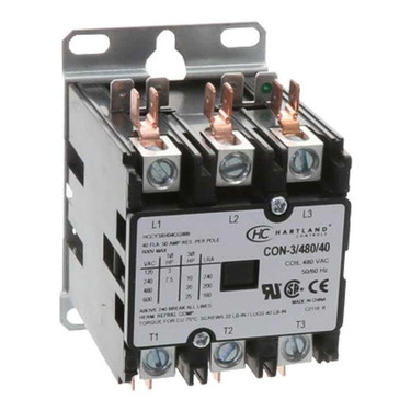 Hartland Controls CON-3/480/40 3P 480V 40A CONTACTOR