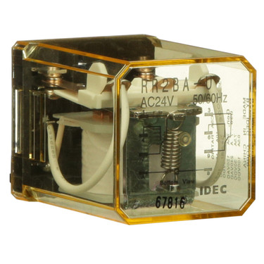 IDEC Relays RR2BA-UAC24V BLADE DPDT RELAY 24VAC