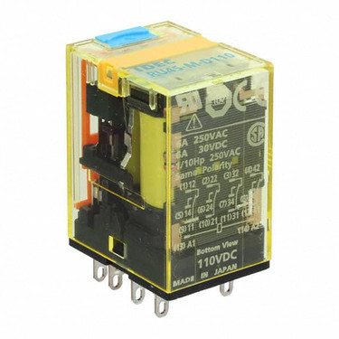 IDEC Relays RU4S-C-A24 4PDT RELAY,24v 6amp