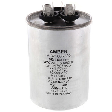 Rheem-Ruud 43-25133-31 60/10MFD 370V Round Run Capac.