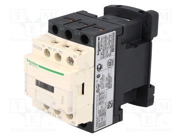 Schneider Electric (Square D) LC1D09BD 24vdc,9Amp,3Pole,600vacDinRail