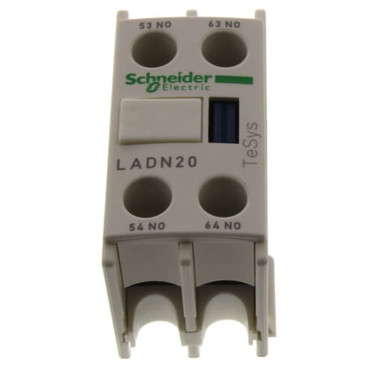 Schneider Electric (Square D) LADN20 Front Mount Aux Contact; 2 N/O