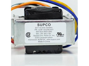 Supco SXT114 TRNSFMR 20VA 120/208/240