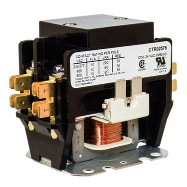 Trane CTR2613  2P/3P CONTACTOR 40amp 24V LUGS