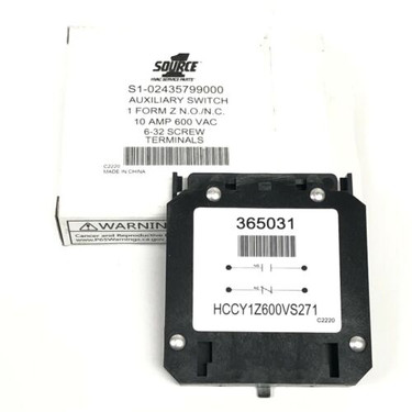 York S1-024-35799-000 Auxiliary Switch 1NO/1NC