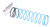 Sensus-Gas Division 143-82-021-01 BLUE/BLACK SPRING FOR 243