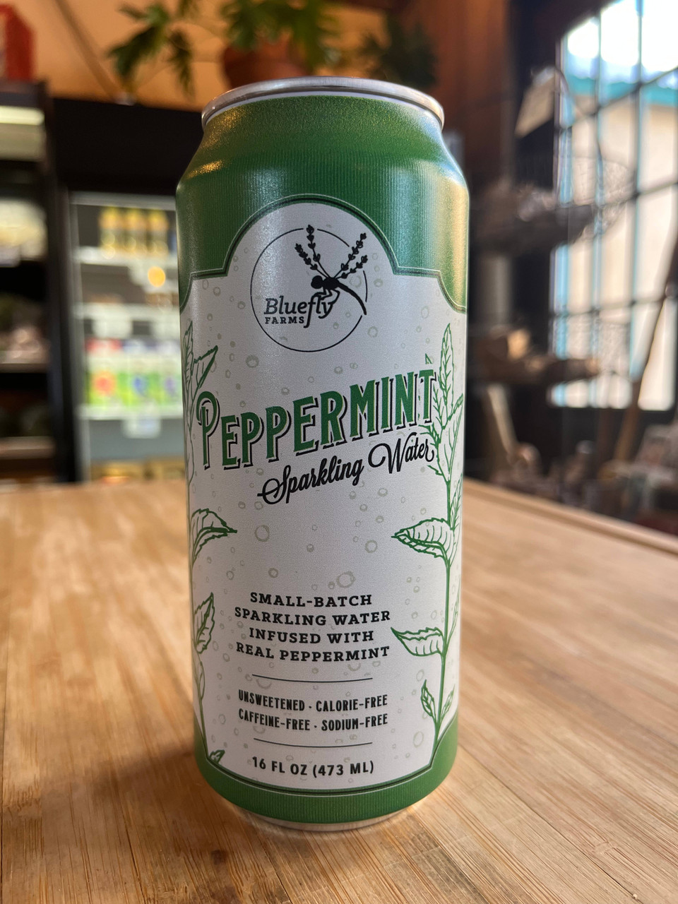 Peppermint Sparkling Water 16 oz - tiny grocer ABQ