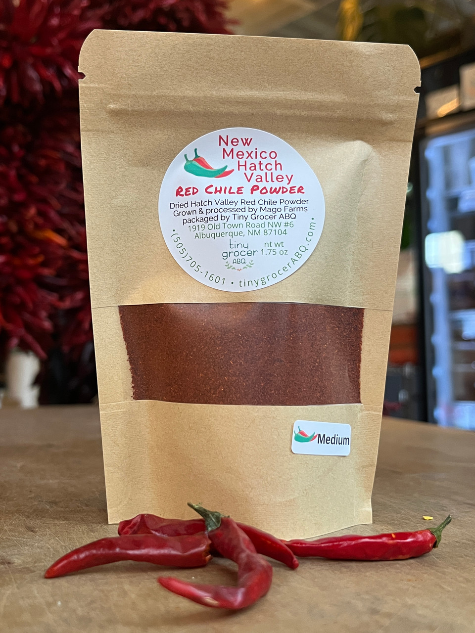 New Mexico Hatch Valley Chile Powder - RED or GREEN - tiny grocer ABQ