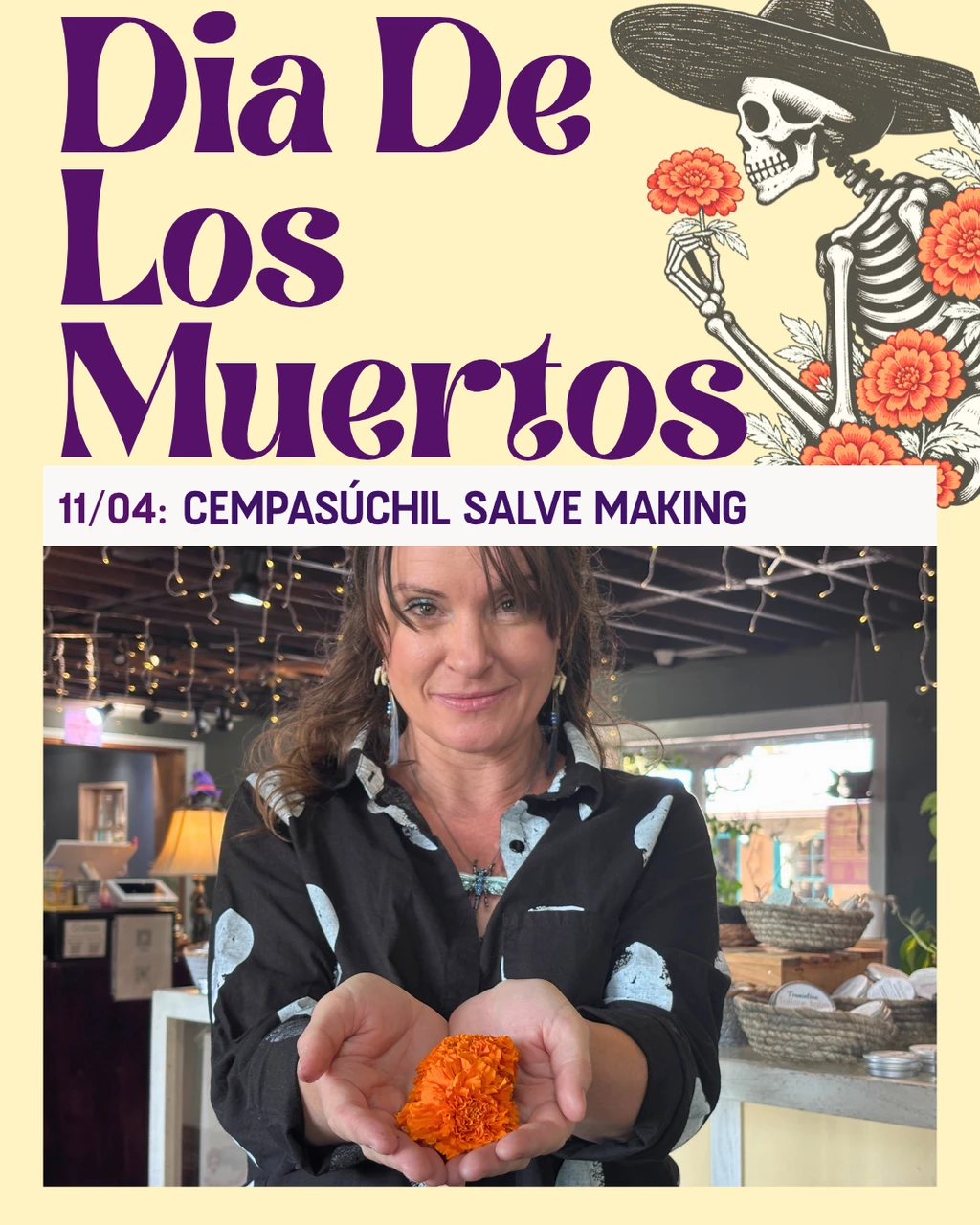 Cempas&uacute;chil (Marigold) Salve Making class thumbnail