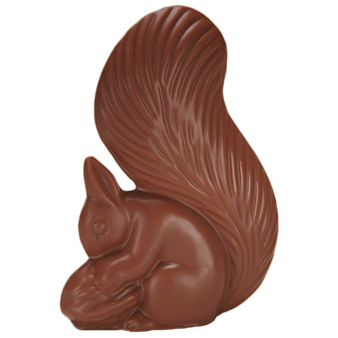 Chocolate Squirrel made in Milk Chocolate & Orange Chocolate