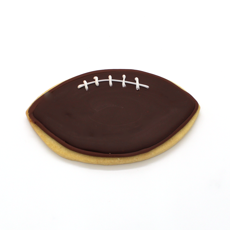 Football Shortbread Cookie
