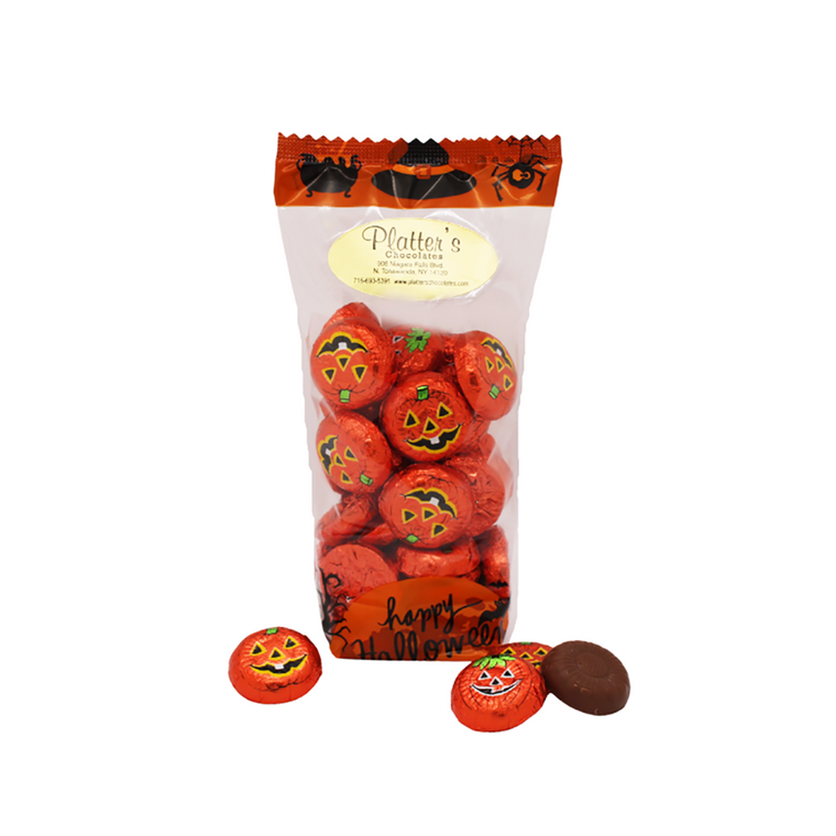 Milk Chocolate Foil Wrapped Jack-O-Lanterns