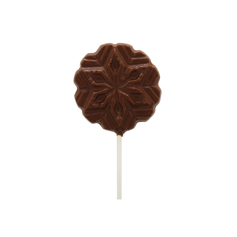 Detailed Snowflake Chocolate Sucker