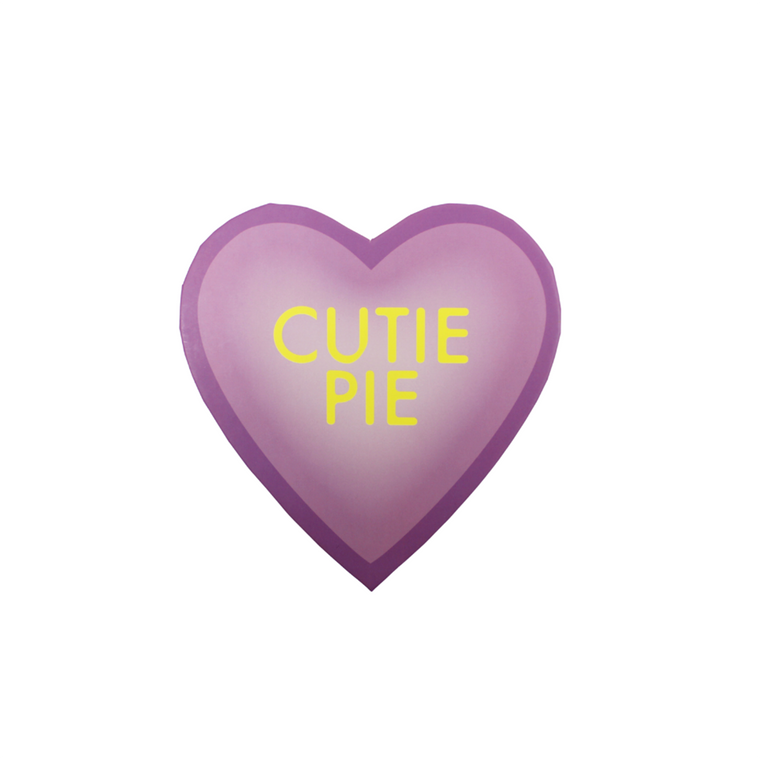 Purple "Cutie Pie" Conversation Heart