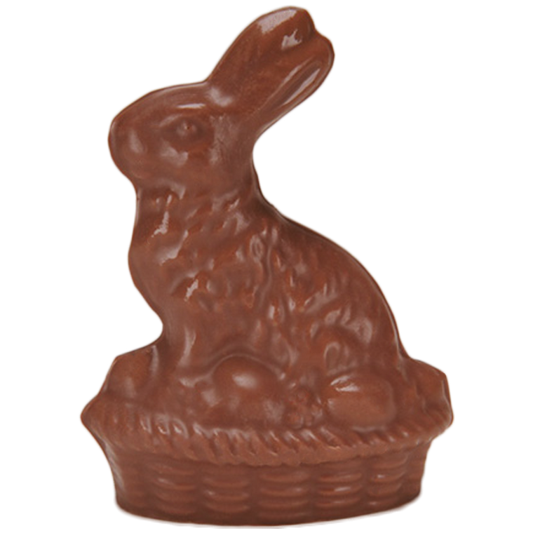 Easter Solid Chocolate Rabbit-n-Basket