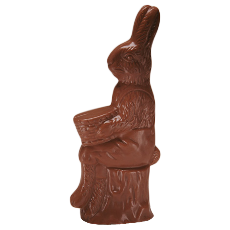 Easter Chocolate Rabbit on Stump