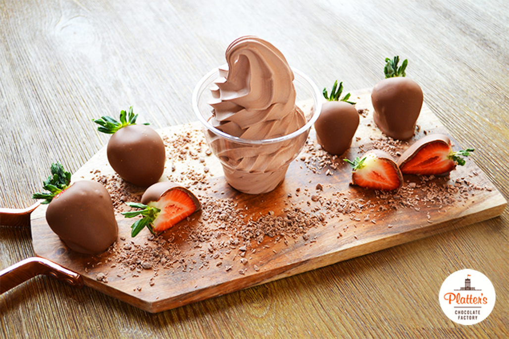 Chocolate Strawberry is the Custard of the Week at Platter's Ice Cream