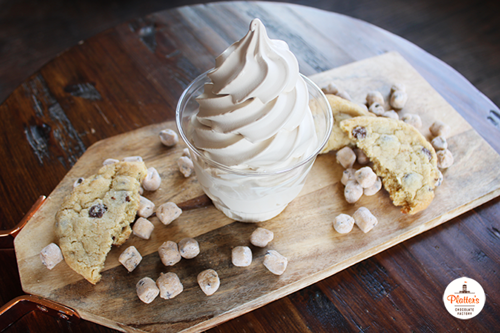 Featured Custard of the Week is Cookie Dough at Platter’s Chocolate