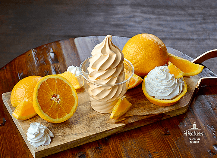 Custard of the Week is Dreamsicle Platter's Chocolates