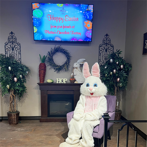 Easter Bunny at Platter's