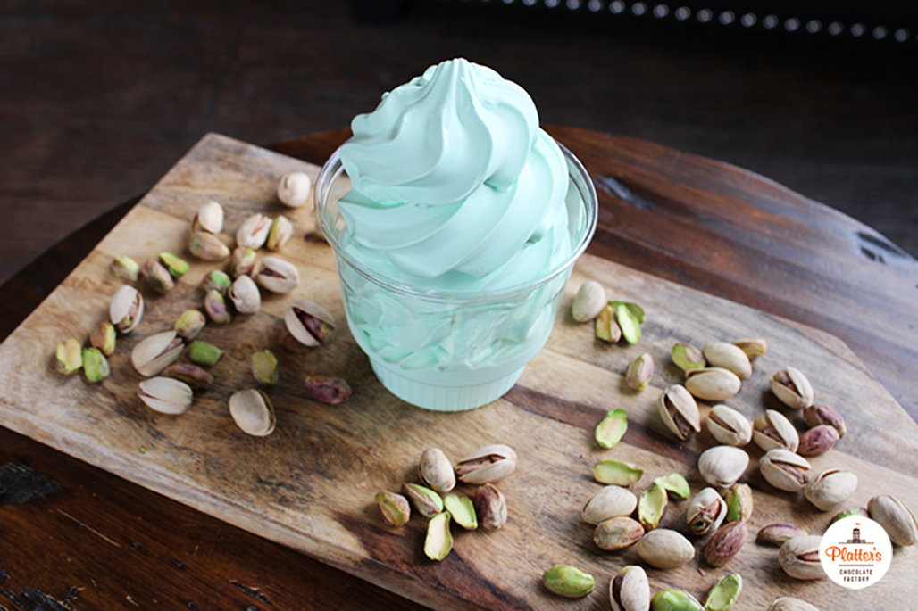 Featured Custard of the Week is Pistachio at Platter’s Chocolate