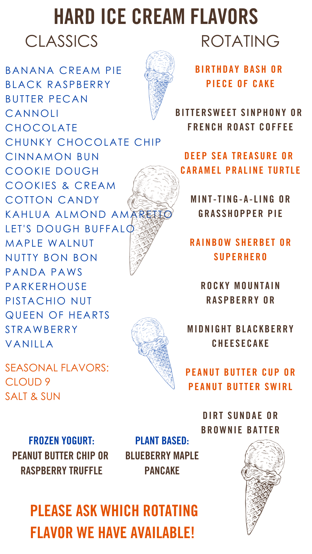 Platter's Ice Cream Shoppe Menu Platter's Chocolate Factory