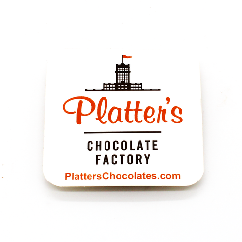 Logo Sticker Platter's Chocolate Factory