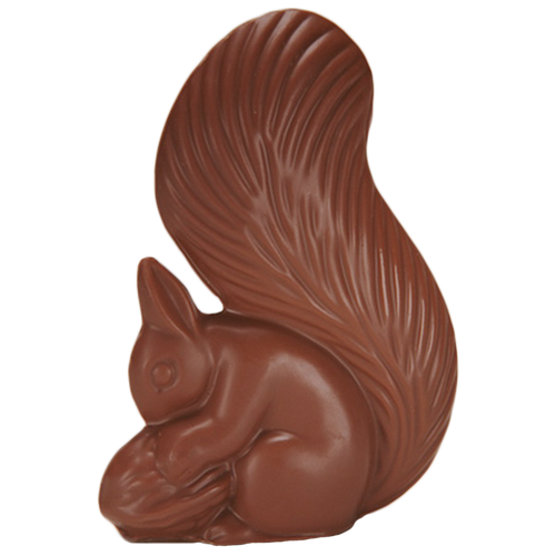 Chocolate Squirrel made in Milk Chocolate & Orange Chocolate