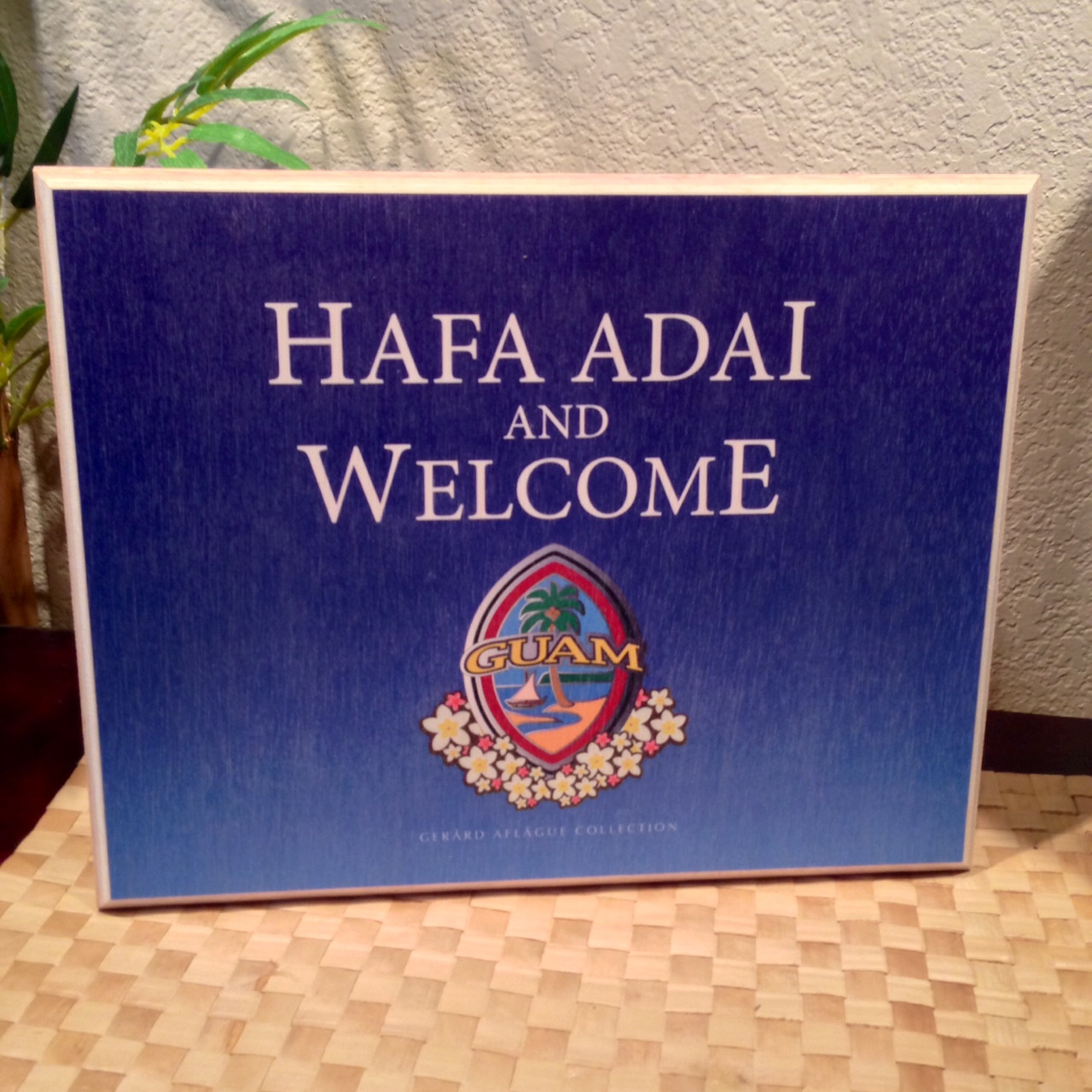 Hafa Adai With Guam Seal Family Sign Wall Decor Home Living Tiosdurvis Lv
