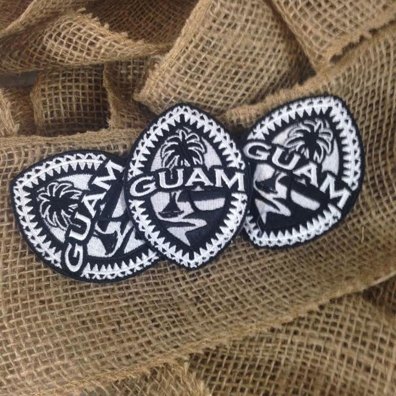 Tribal Guam Seal Embroidered Patches Set of 3