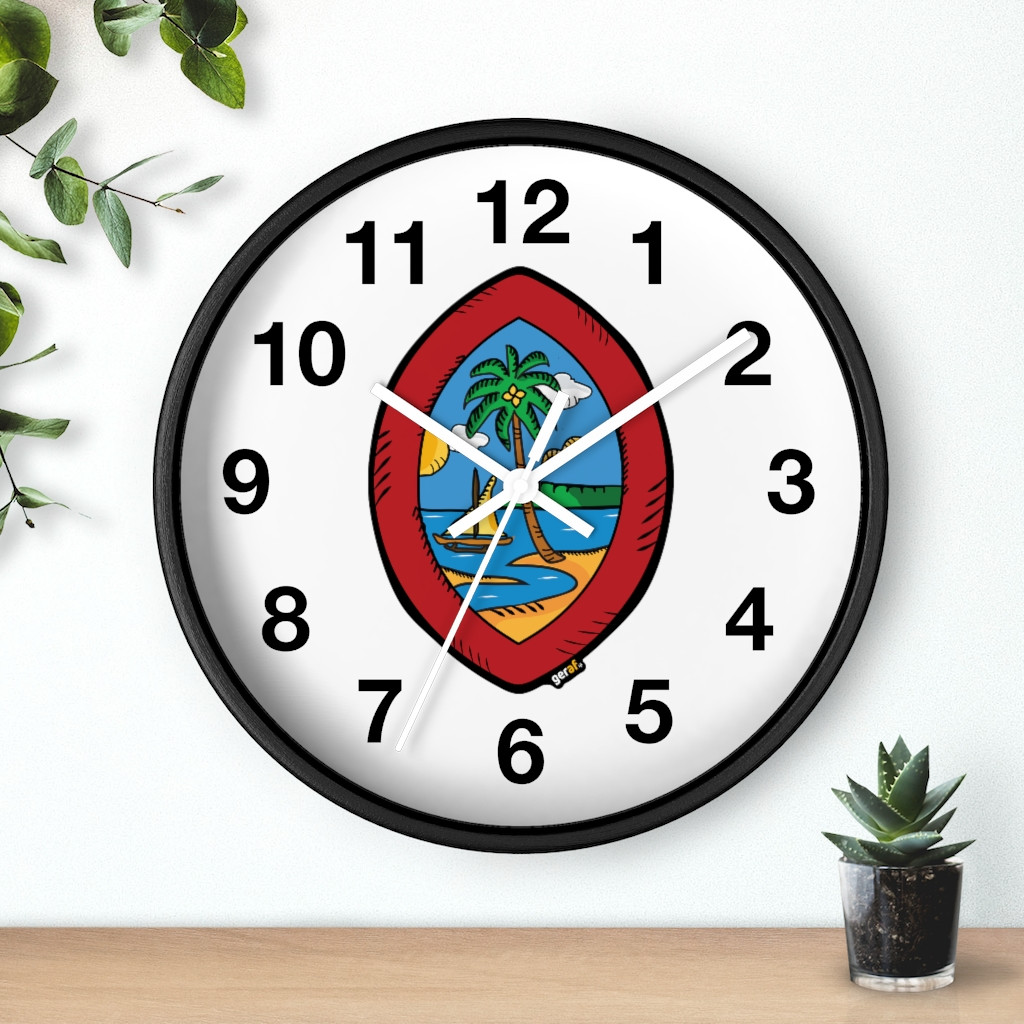 Guam Seal Comic Motif Wall clock - Gerard Aflague Collection