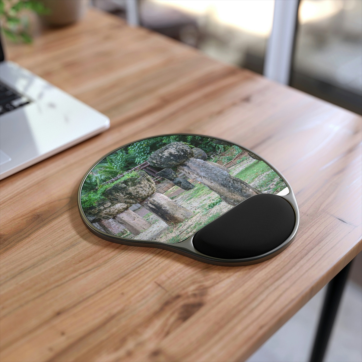 Latte Stone Mouse Pad With Wrist Rest
