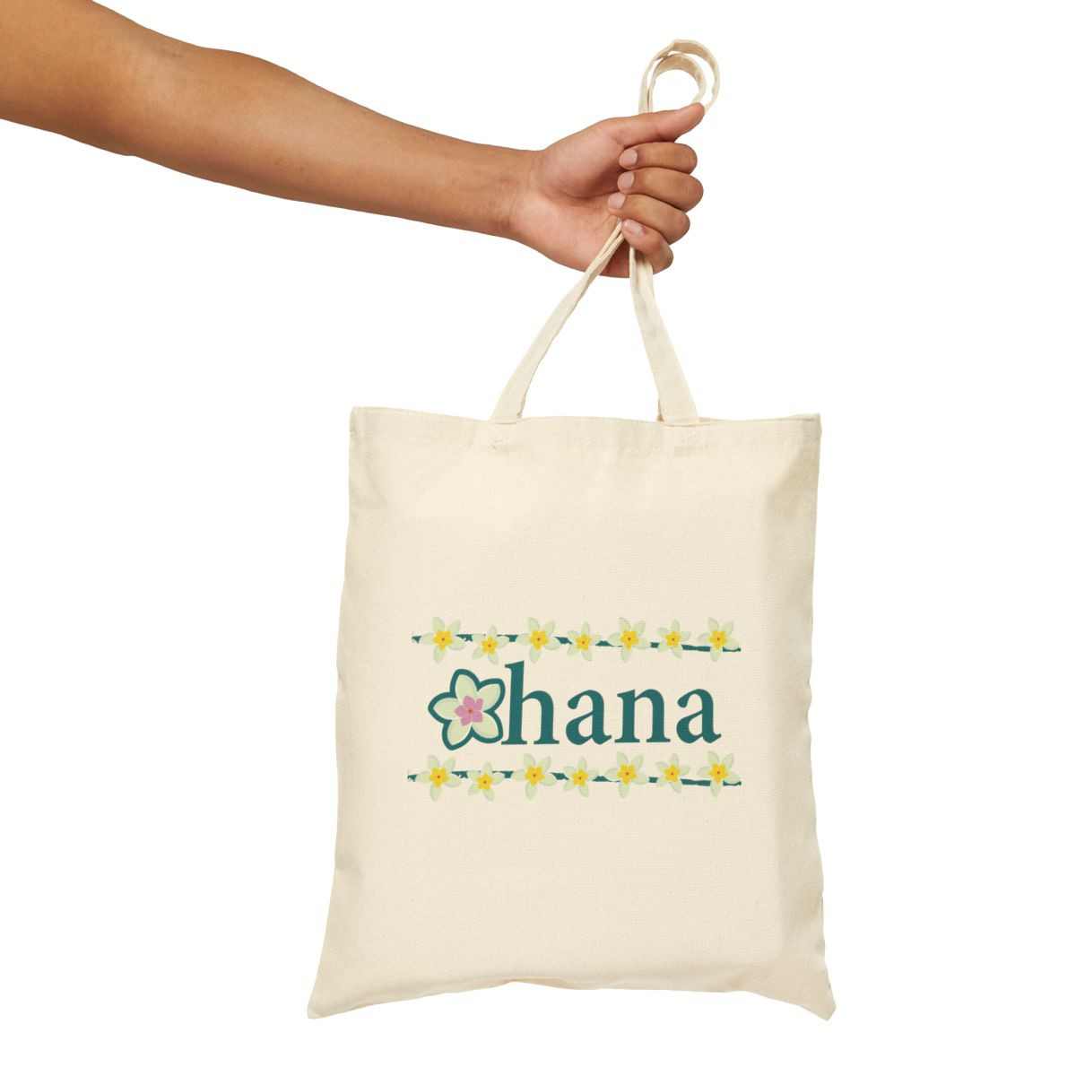 ダルクスポーツ　Ohana ONLYUS Canvas Tote Ohana Hawaiian Cotton Canvas Tote Bag - Gerard Aflague Collection