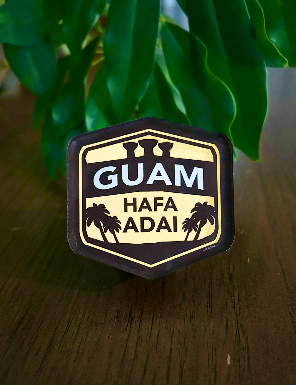 Guam Hafa Adai Acrylic Magnet - 3.5