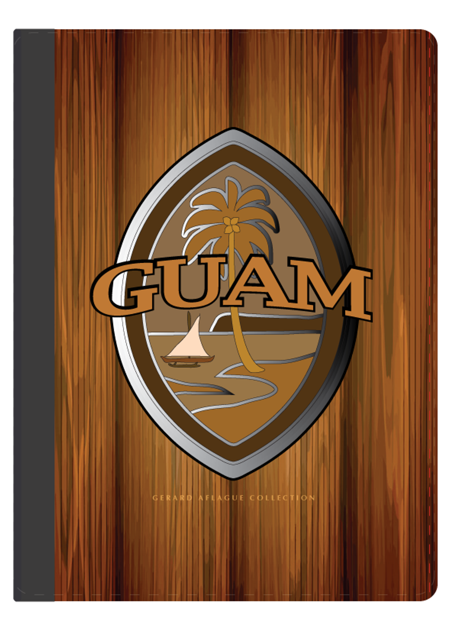 Guam Gifts Guam Products I Pad Case Brown Modern Guam Seal